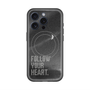 スリムプロテクションプレミアムケース with MagSafe［ オリジナル - ドットオーバーレイ - FOLLOW YOUR HEART/B ］