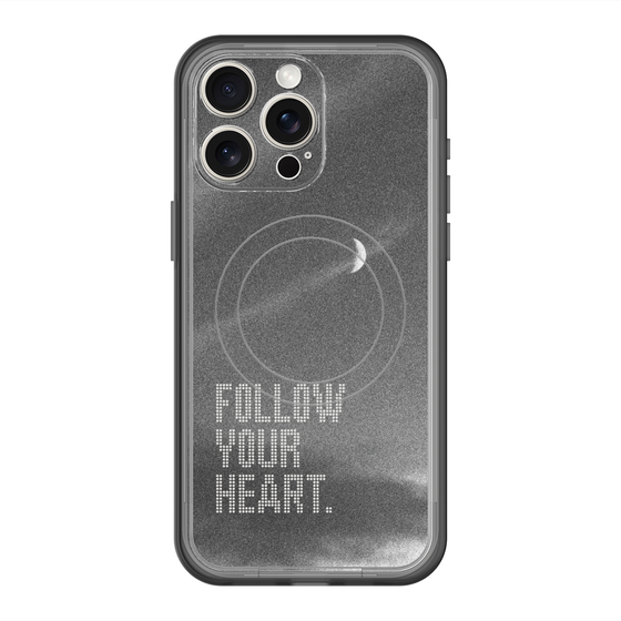 スリムプロテクションプレミアムケース with MagSafe［ オリジナル - ドットオーバーレイ - FOLLOW YOUR HEART/B ］