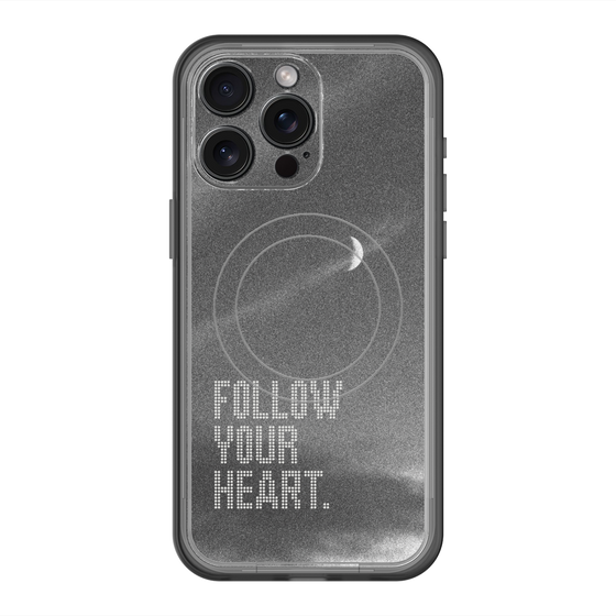 スリムプロテクションプレミアムケース with MagSafe［ オリジナル - ドットオーバーレイ - FOLLOW YOUR HEART/B ］