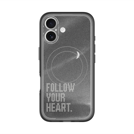 スリムプロテクションプレミアムケース with MagSafe［ オリジナル - ドットオーバーレイ - FOLLOW YOUR HEART/B ］