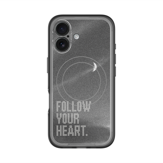 スリムプロテクションプレミアムケース with MagSafe［ オリジナル - ドットオーバーレイ - FOLLOW YOUR HEART/B ］