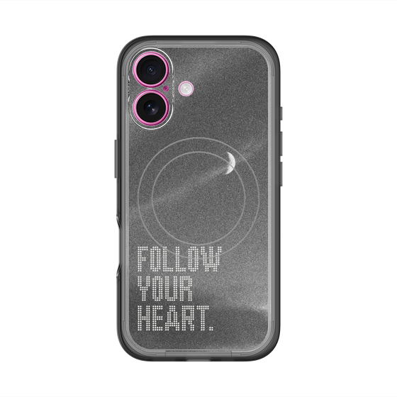 スリムプロテクションプレミアムケース with MagSafe［ オリジナル - ドットオーバーレイ - FOLLOW YOUR HEART/B ］
