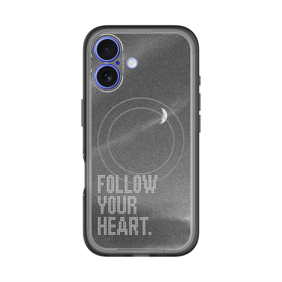 スリムプロテクションプレミアムケース with MagSafe［ オリジナル - ドットオーバーレイ - FOLLOW YOUR HEART/B ］