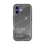 スリムプロテクションプレミアムケース with MagSafe［ オリジナル - ドットオーバーレイ - FOLLOW YOUR HEART/B ］