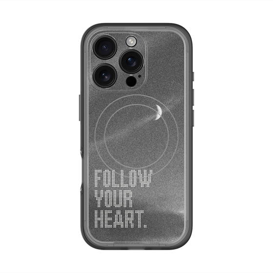 スリムプロテクションプレミアムケース with MagSafe［ オリジナル - ドットオーバーレイ - FOLLOW YOUR HEART/B ］