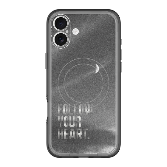 スリムプロテクションプレミアムケース with MagSafe［ オリジナル - ドットオーバーレイ - FOLLOW YOUR HEART/B ］