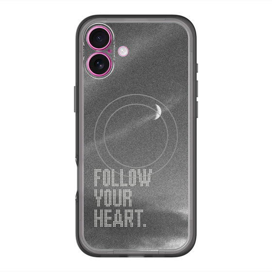 スリムプロテクションプレミアムケース with MagSafe［ オリジナル - ドットオーバーレイ - FOLLOW YOUR HEART/B ］
