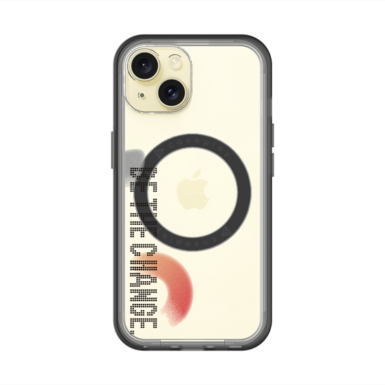 スリムプロテクションプレミアムケース with MagSafe［ オリジナル - ドットオーバーレイ - BE THE CHANGE/A ］