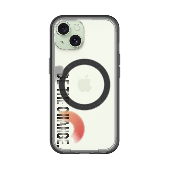 スリムプロテクションプレミアムケース with MagSafe［ オリジナル - ドットオーバーレイ - BE THE CHANGE/A ］