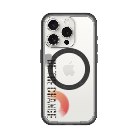 スリムプロテクションプレミアムケース with MagSafe［ オリジナル - ドットオーバーレイ - BE THE CHANGE/A ］