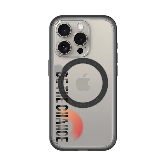 スリムプロテクションプレミアムケース with MagSafe［ オリジナル - ドットオーバーレイ - BE THE CHANGE/A ］