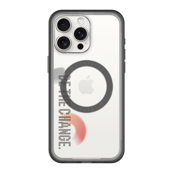 スリムプロテクションプレミアムケース with MagSafe［ オリジナル - ドットオーバーレイ - BE THE CHANGE/A ］