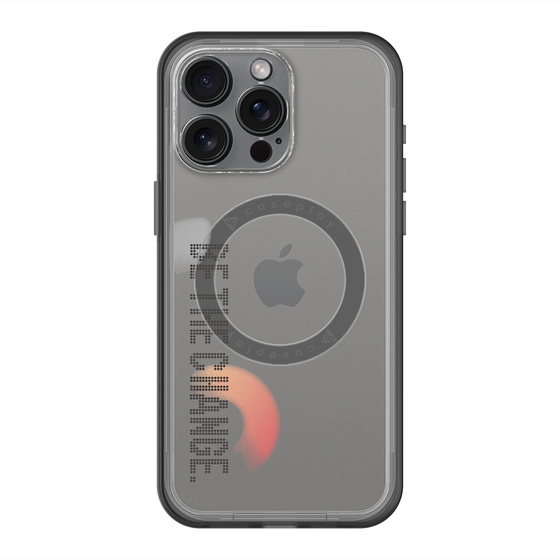 スリムプロテクションプレミアムケース with MagSafe［ オリジナル - ドットオーバーレイ - BE THE CHANGE/A ］