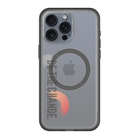 スリムプロテクションプレミアムケース with MagSafe［ オリジナル - ドットオーバーレイ - BE THE CHANGE/A ］