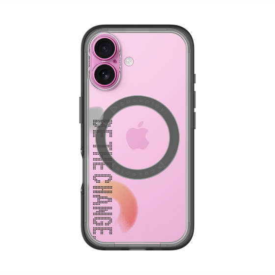 スリムプロテクションプレミアムケース with MagSafe［ オリジナル - ドットオーバーレイ - BE THE CHANGE/A ］