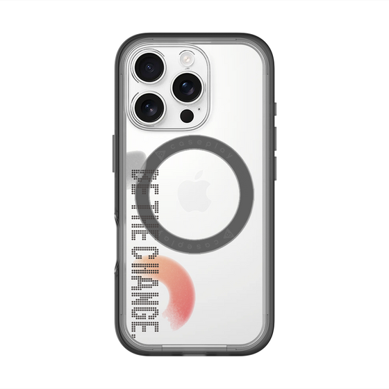 スリムプロテクションプレミアムケース with MagSafe［ オリジナル - ドットオーバーレイ - BE THE CHANGE/A ］