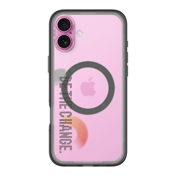 スリムプロテクションプレミアムケース with MagSafe［ オリジナル - ドットオーバーレイ - BE THE CHANGE/A ］