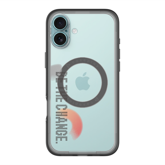 スリムプロテクションプレミアムケース with MagSafe［ オリジナル - ドットオーバーレイ - BE THE CHANGE/A ］