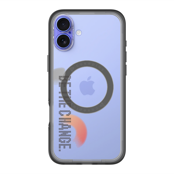 スリムプロテクションプレミアムケース with MagSafe［ オリジナル - ドットオーバーレイ - BE THE CHANGE/A ］