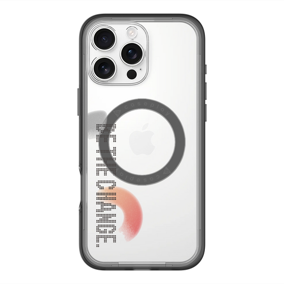 スリムプロテクションプレミアムケース with MagSafe［ オリジナル - ドットオーバーレイ - BE THE CHANGE/A ］