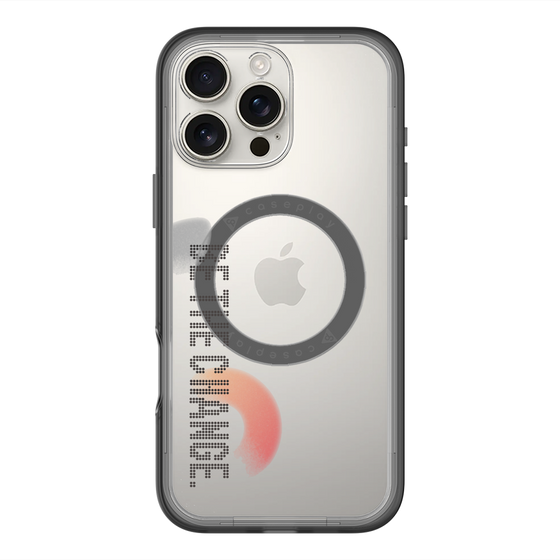 スリムプロテクションプレミアムケース with MagSafe［ オリジナル - ドットオーバーレイ - BE THE CHANGE/A ］