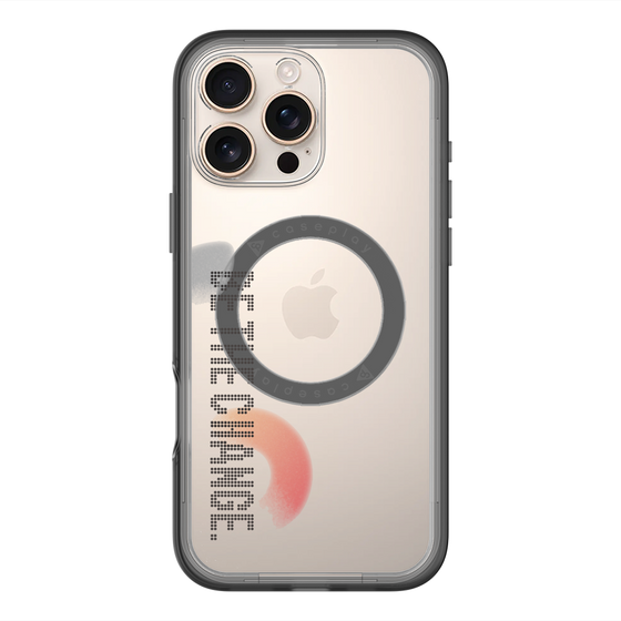 スリムプロテクションプレミアムケース with MagSafe［ オリジナル - ドットオーバーレイ - BE THE CHANGE/A ］