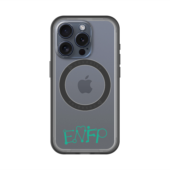 スリムプロテクションプレミアムケース with MagSafe［ オリジナル - ENFP 運動家 - アルファベット ］