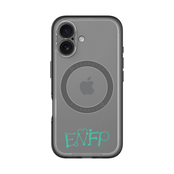 スリムプロテクションプレミアムケース with MagSafe［ オリジナル - ENFP 運動家 - アルファベット ］
