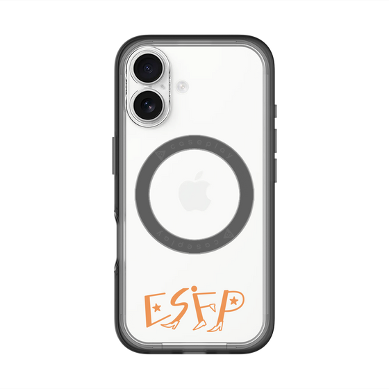 スリムプロテクションプレミアムケース with MagSafe［ オリジナル - ESFP エンターテイナー - アルファベット ］