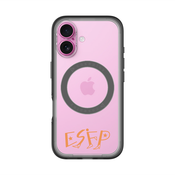 スリムプロテクションプレミアムケース with MagSafe［ オリジナル - ESFP エンターテイナー - アルファベット ］
