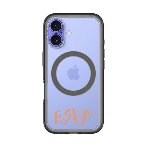 スリムプロテクションプレミアムケース with MagSafe［ オリジナル - ESFP エンターテイナー - アルファベット ］
