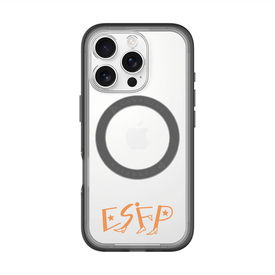 スリムプロテクションプレミアムケース with MagSafe［ オリジナル - ESFP エンターテイナー - アルファベット ］