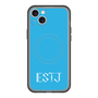 スリムプロテクションプレミアムケース with MagSafe［ オリジナル - ESTJ 幹部 - アルファベット - ブルー ］