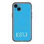 スリムプロテクションプレミアムケース with MagSafe［ オリジナル - ESTJ 幹部 - アルファベット - ブルー ］