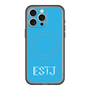 スリムプロテクションプレミアムケース with MagSafe［ オリジナル - ESTJ 幹部 - アルファベット - ブルー ］