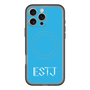 スリムプロテクションプレミアムケース with MagSafe［ オリジナル - ESTJ 幹部 - アルファベット - ブルー ］