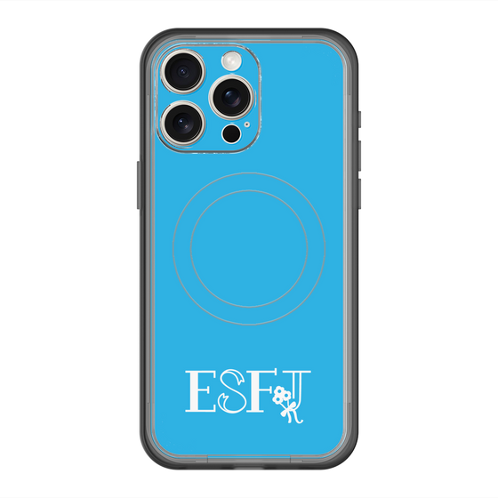 スリムプロテクションプレミアムケース with MagSafe［ オリジナル - ESFJ 領事 - アルファベット - ブルー ］