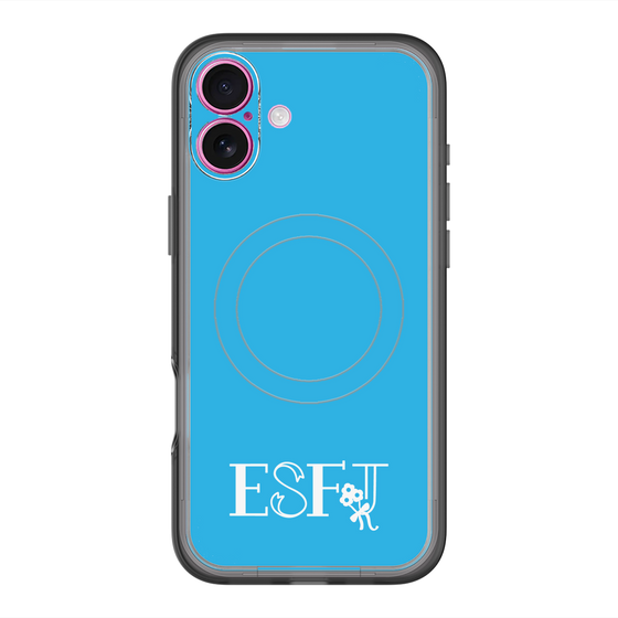 スリムプロテクションプレミアムケース with MagSafe［ オリジナル - ESFJ 領事 - アルファベット - ブルー ］