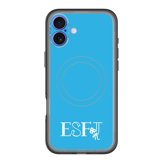スリムプロテクションプレミアムケース with MagSafe［ オリジナル - ESFJ 領事 - アルファベット - ブルー ］
