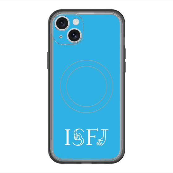 スリムプロテクションプレミアムケース with MagSafe［ オリジナル - ISFJ 擁護者 - アルファベット - ブルー ］