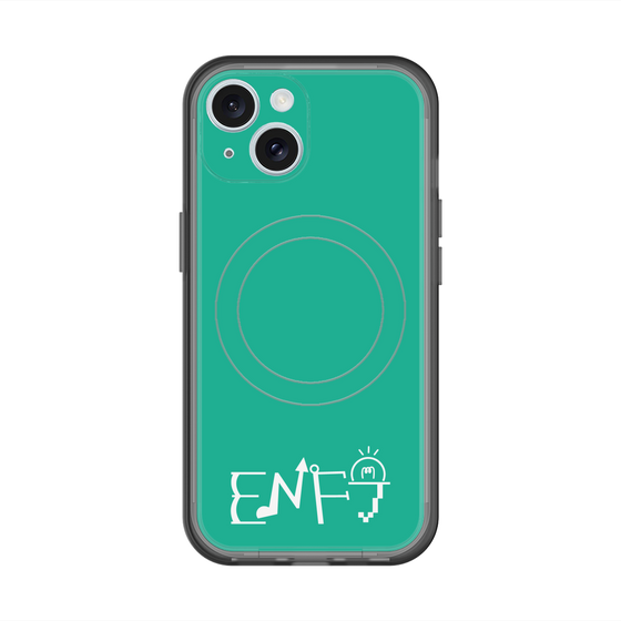スリムプロテクションプレミアムケース with MagSafe［ オリジナル - ENFJ 主人公 - アルファベット - グリーン ］