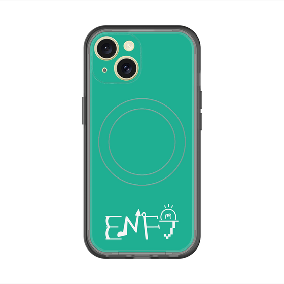 スリムプロテクションプレミアムケース with MagSafe［ オリジナル - ENFJ 主人公 - アルファベット - グリーン ］
