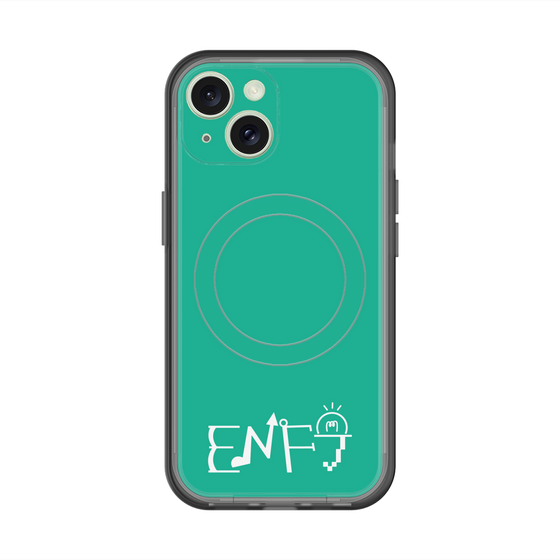 スリムプロテクションプレミアムケース with MagSafe［ オリジナル - ENFJ 主人公 - アルファベット - グリーン ］