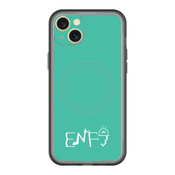 スリムプロテクションプレミアムケース with MagSafe［ オリジナル - ENFJ 主人公 - アルファベット - グリーン ］