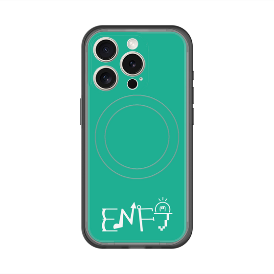 スリムプロテクションプレミアムケース with MagSafe［ オリジナル - ENFJ 主人公 - アルファベット - グリーン ］