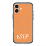 スリムプロテクションプレミアムケース with MagSafe［ オリジナル - ESFP エンターテイナー - アルファベット - オレンジ ］