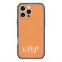 スリムプロテクションプレミアムケース with MagSafe［ オリジナル - ESFP エンターテイナー - アルファベット - オレンジ ］