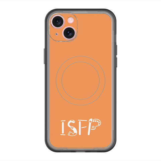 スリムプロテクションプレミアムケース with MagSafe［ オリジナル - ISFP 冒険家 - アルファベット - オレンジ ］