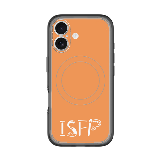 スリムプロテクションプレミアムケース with MagSafe［ オリジナル - ISFP 冒険家 - アルファベット - オレンジ ］
