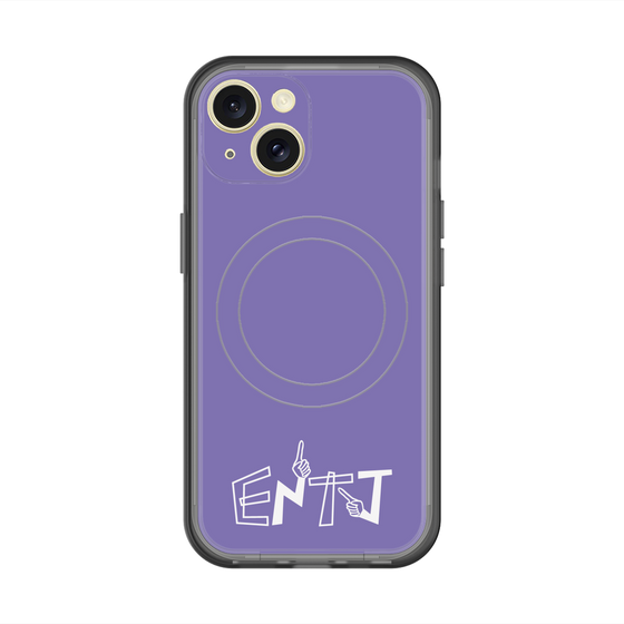 スリムプロテクションプレミアムケース with MagSafe［ オリジナル - ENTJ 指揮官 - アルファベット - パープル ］